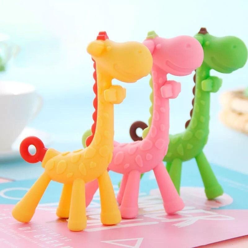 Miniatura 4 de Jirafa en silicona rascaencias - COLOR: VERDE